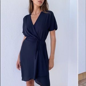 Babaton Wallace Wrap Dress